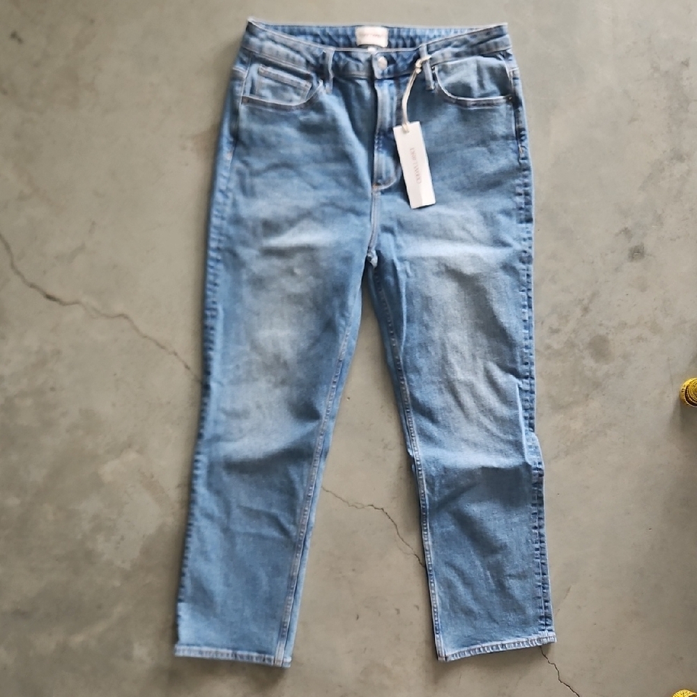 DRIFTWOOD Light Blue Straight Leg  Jeans Size 30 X 27